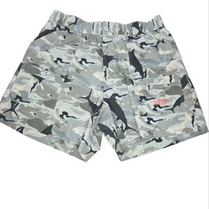 AFTCO Men's Marlin Camo Fishing Casual Shorts Size 38